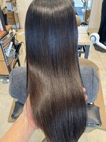 エクファヘアエステプラス 草津 栗東(ex-fa hair esthe+) イメチェン/ピンクベージュ/アンブレラカラー/前髪/南草津/栗東