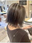 3Dハイライト 立体感グレージュカラー 大森