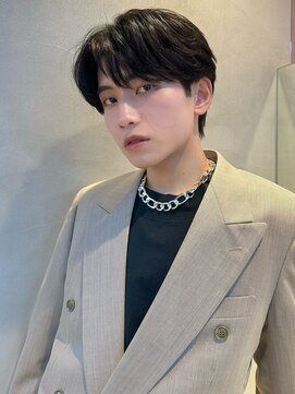 ネーム バイ グロー 大宮(NE:M by GLROW) men's/メンズ/ツイスト/ニュアンス/リバースセンターパート/大宮