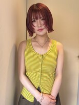 ニコフクオカヘアーメイク(NIKO Fukuoka Hair Make)&nbsp;【NIKO】ダブルカラー／暖色カラー／チェリーレッド
