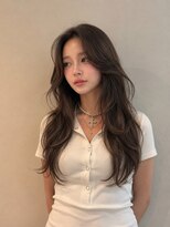 インデックスヘアソア(in'dex hair soar) 髪質改善グレージュカラーカーキベージュレイヤーロング錦糸町