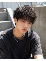 MEN's Baguz MEN'Sカット/ MEN'Sパーマ/ MEN'Sカラー 韓国風マッシュ×無造作束感ニュアンスパーマレイヤー