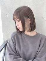 ネオリーブ ロア 鶴川店(NEOLIVE ROA) 切りっぱなしボブ×グレージュ×インナーカラー