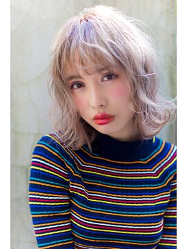 アーツリタ 町田(arts lita) 【arts lita 町田】ハイトーングレージュ×耳かけカールミディ