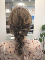 オルガ ヘアアンドメイク(Oluga hair&make)&nbsp;セミロブハイライト編みおろし