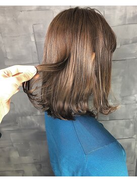ヘアサロンエムフィス 池袋東口(HAIR SALON M Fe's) デザインカラー/厚めバング/ローライト/スリークボブ
