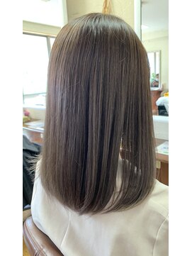 ベルベットヘア 千早店(Velvet hair) ホワイトアッシュブラウン×エアタッチ 【福岡 聖容】