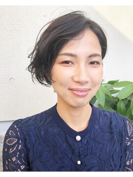 ロペ(ROPE.) 【ROPE.摂津富田】クセ毛を活かしたハンサムショートボブ