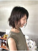 フェミニンナチュラルパーマ/ミディアム