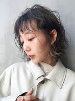 アイティー バイ アルバム 中野店(IT by ALBUM)&nbsp;ウェーブボブ_ホワイトアッシュショートパーマ_ba313571