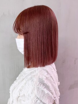 アイティーバイアルバム 八王子店(IT by ALBUM) ピンクラベンダー_マロンベージュAラインボブ_ba322472