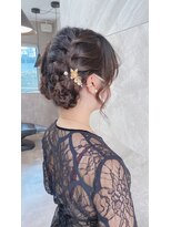 ドゥマン(Demain)&nbsp;【結婚式　お呼ばれセット】アップスタイル　ブライダル