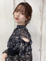 シースルーバング／2wayバング／結んでも可愛い後れ毛カット