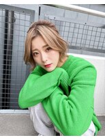 アイトーキョーエス 渋谷(AI TOKYO S)&nbsp;斜めバング/シルキーベージュ/ブラントカット[渋谷駅]