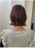 トリートメント ブリーチなしダブルカラー 前髪縮毛矯正