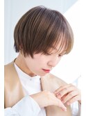【学生から大人まで】丸みショートボブ×グレージュ　#学割U24