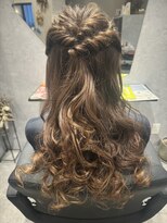 レイン(rain) ハーフアップ