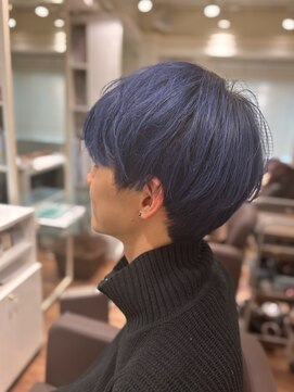 ヘアサロン ブランロール 白金店(Hair Salon Blanl'or) ダークブルーマッシュ