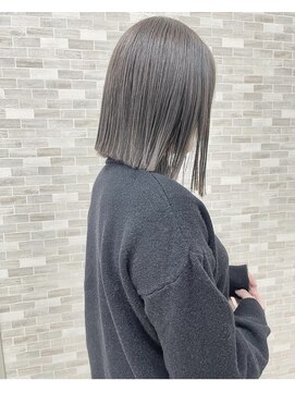 リズム バイ リンクス(Re:ism by Links) 切りっぱなしボブ×グレージュ