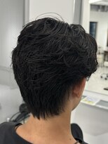 バース 梅田中崎町店(BIRTH)&nbsp;ニュアンスパーマセンターパートフェザーパーマ韓国メンズパーマ