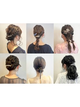 和装・洋装どちらのスタイルにも対応可能◎結婚式やイベントなど特別な日はプロにお任せください♪