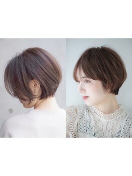 オーガニックハーブエキス配合のカラー材で、地毛に優しく染め上げます