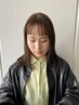 前髪カット&透明感カラー￥9300→￥8500円