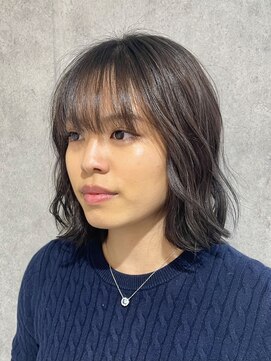 エアー 青山(AIR) 透明感黒髪グレーボブ
