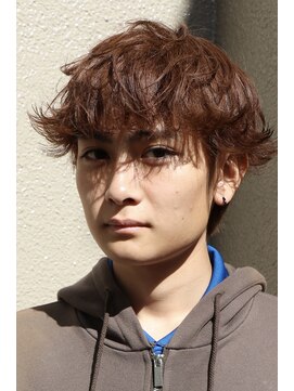 ヘアカロン 熊本本店(Hair CALON) メンズブラウンカラーメンズカラーパーマ熊本下通