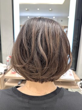 ディーボーイ 健軍店(D-BOY) ショートボブ/ハイライトブリーチ/ブラウン