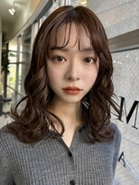 メゾンアクア 表参道(Maison ACQUA)&nbsp;＋小顔ウェーブミディアム似合わせカットメルティーカラー/着物