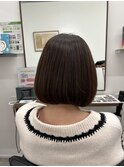 髪質改善＋ボブカット【梅北５０代６０代髪型】白髪染め