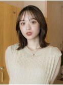 イメチェン 外ハネボブ 美髪 ブラウン 前髪