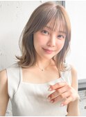 ミニウルフ前髪デジタルパーマ美髪くせ毛風カール#406f0607