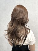 レイヤースタイル/艶髪/ハイライト/ベージュ