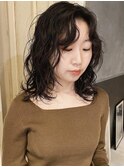 【macana指名】ミディアムレイヤーパーマニュアンス