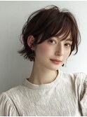 くびれショート×白髪ぼかしカラー30代40代50代60代