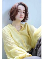 ヘアーパレス フタバ(Hair palace FUTABA)&nbsp;ココアブラウン/ボブスタイル/フェザーカット