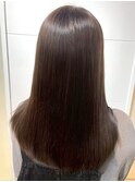 オリーブアッシュ 髪質改善トリートメント ストレート 艶髪