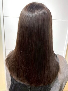 オリーブアッシュ 髪質改善トリートメント ストレート 艶髪