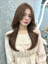 グロー オオミヤ アネックス 大宮(GLROW OMIYA ANNEX) ★レイヤーカット くびれ巻き センターパート ブリーチなし