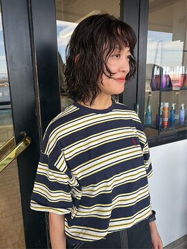 フィルム(FiLMs) ゆるふわミディアムパーマ/透明感ブラウン