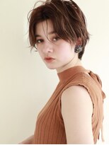 トリッカ 銀座(tricca)&nbsp;ショートボブ/耳かけアレンジ/センターパート