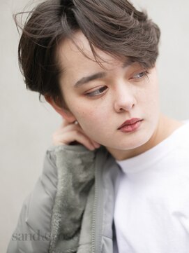 サンドアンドローズ(sand rose) マニッシュなショートボブ【逗子】