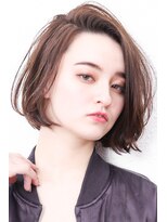 モニカ 西宮北口(Monica)&nbsp;アシメショートエアリーショートグレージュナチュラルボブ