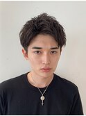 コンマヘア ツイストパーマ マッシュウルフ  ツーブロック