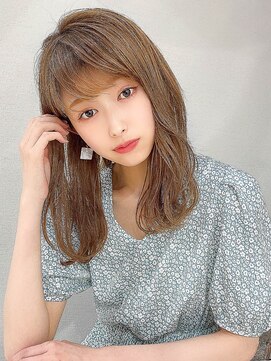 アフロート エル 錦糸町(AFLOAT L) ゆるふわミディは無造作パーマで☆ミルキーベージュ