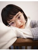 『真通知弘』オン眉ショートのカジュアルショートボブ