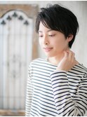 黒髪サマーカットで好感度◎ショートマッシュヘアL