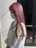 アンバースデー(UNBIRTHDAY)&nbsp;暖色系カラー髪質改善ストレート●20代30代ピンク